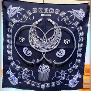 Hermes 45 Les CavaliersD'or Scarf